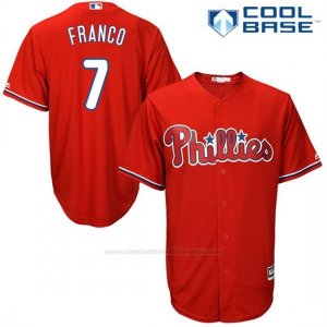 Camiseta Beisbol Hombre Philadelphia Phillies Maikel Franco Rojo Cool Base