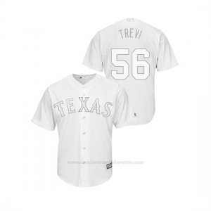 Camiseta Beisbol Hombre Texas Rangers Jose Trevino 2019 Players Weekend Replica Blanco
