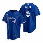 Camiseta Beisbol Hombre Toronto Blue Jays Austin Martin Replica 2020 Azul
