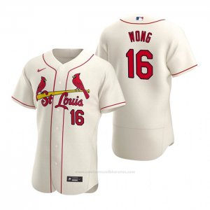 Camiseta Beisbol Hombre St. Louis Cardinals Kolten Wong Autentico 2020 Alterno Crema