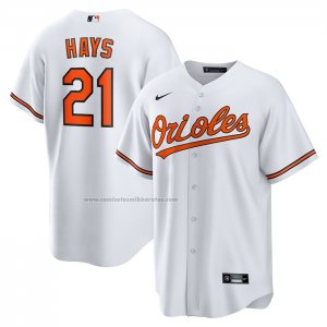 Camiseta Beisbol Hombre Baltimore Orioles Austin Hays Replica Blanco