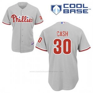 Camiseta Beisbol Hombre Philadelphia Phillies Dave Cash 30 Gris Cool Base