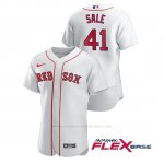 Camiseta Beisbol Hombre Boston Red Sox Chris Sale Autentico Nike Blanco