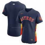 Camiseta Beisbol Hombre Houston Astros Alternate 2 Elite Azul