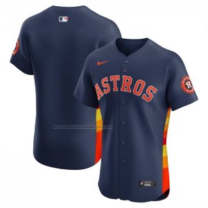 Camiseta Beisbol Hombre Houston Astros Alternate 2 Elite Azul
