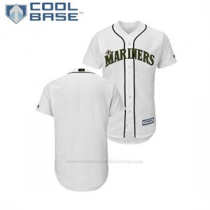 Camiseta Beisbol Hombre Seattle Mariners 2018 Dia de los Caidos Cool Base Blanco