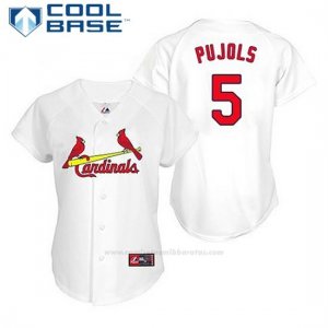 Camiseta Beisbol Hombre St. Louis Cardinals Albert Pujols 5 Blanco Cool Base