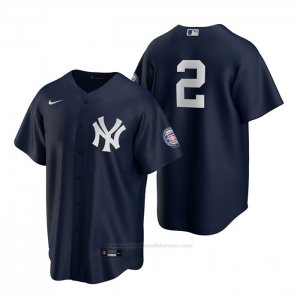 Camiseta Beisbol Hombre New York Yankees Derek Jeter Replica 2020 Azul