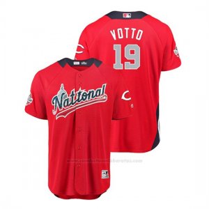 Camiseta Beisbol Hombre All Star Game Rojos Joey Votto 2018 1ª Run Derby National League Rojo