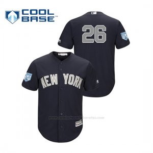 Camiseta Beisbol Hombre New York Yankees Dj Lemahieu 2019 Entrenamiento de Primavera Alternato Cool Base Azul