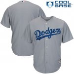 Camiseta Beisbol Hombre Los Angeles Dodgers Gris Cool Base