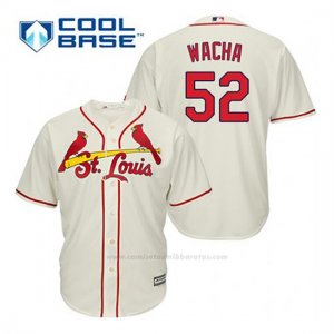 Camiseta Beisbol Hombre St. Louis Cardinals Michael Wacha 52 Crema Alterno Cool Base