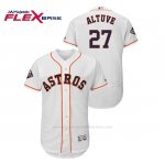 Camiseta Beisbol Hombre Houston Astros Jose Altuve 2019 World Series Bound Flex Base Blanco