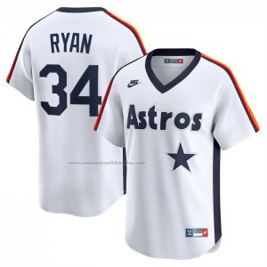 Camiseta Beisbol Hombre Houston Astros Nolan Ryan Retired Roster Primera Limited Blanco