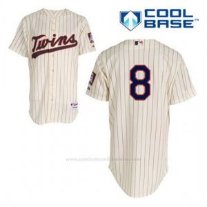 Camiseta Beisbol Hombre Minnesota Twins Kurt Suzuki 8 Crema Alterno Cool Base