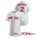 Camiseta Beisbol Hombre Boston Red Sox Xander Bogaerts Autentico Nike Blanco