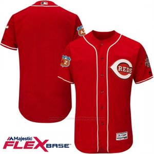 Camiseta Beisbol Hombre Cincinnati Reds Blank Rojo Flex Base Autentico Coleccion Entrenamiento de Primavera