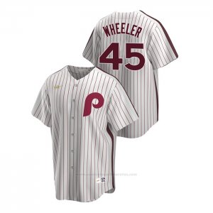 Camiseta Beisbol Hombre Philadelphia Phillies Zack Wheeler Cooperstown Collection Primera Blanco