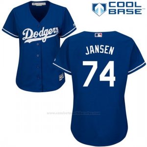 Camiseta Beisbol Mujer Los Angeles Dodgers Kenley Jansen Cool Base Royal