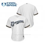 Camiseta Beisbol Hombre Milwaukee Brewers Cool Base Primera Hispanic Heritage Blanco