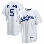 Camiseta Beisbol Hombre Los Angeles Dodgers Freddie Freeman Primera Replica Blanco