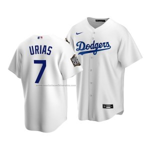 Camiseta Beisbol Hombre Los Angeles Dodgers Julio Urias 2020 Replica Primera Blanco