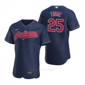 Camiseta Beisbol Hombre Cleveland Indians Jim Thome Autentico Alterno 2020 Azul