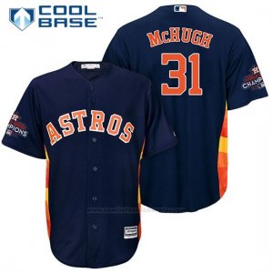 Camiseta Beisbol Hombre Houston Astros 2017 World Series Campeones Collin Mchugh Azul Cool Base