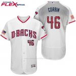 Camiseta Beisbol Hombre Arizona Diamondbacks 2017 Estrellas y Rayas 46 Patrick Corbin Blanco Flex Base