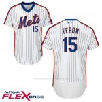 Camiseta Beisbol Hombre New York Mets 15 Tim Tebow Flex Base Blanco