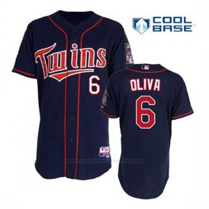 Camiseta Beisbol Hombre Minnesota Twins Tony Oliva 6 Azul Azul Alterno 1ª Cool Base