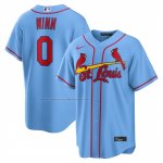 Camiseta Beisbol Hombre St. Louis Cardinals Masyn Winn Alterno Replica Azul Camiseta Beisbol Hombre St. Louis Cardinals Masyn Winn Alterno Replica Azul