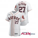 Camiseta Beisbol Hombre Houston Astros Jose Altuve Autentico Nike Blanco