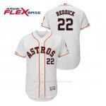 Camiseta Beisbol Hombre Houston Astros Josh Reddick 150th Aniversario Patch Flex Base Blanco