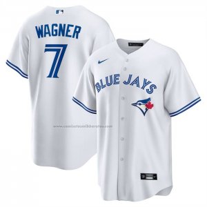 Camiseta Beisbol Hombre Toronto Blue Jays Will Wagner Primera Replica Blanco