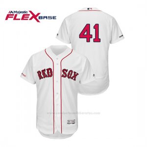 Camiseta Beisbol Hombre Boston Red Sox Chris Sale 150th Aniversario Patch Flex Base Blanco