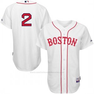 Camiseta Beisbol Hombre Boston Red Sox Xander Bogaerts Blanco Jugador Autentico Cool Base