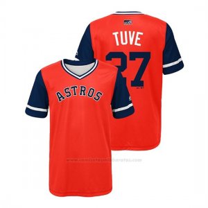 Camiseta Beisbol Nino Houston Astros Jose Altuve 2018 Llws Players Weekend Tuve Orange