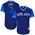 Camiseta Beisbol Hombre Toronto Blue Jays 2017 Little League World Series Ezequiel Carrera Royal