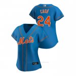 Camiseta Beisbol Mujer New York Mets Robinson Cano 2020 Replica Alterno Azul