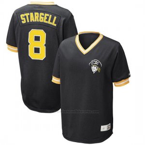 Camiseta Beisbol Hombre Pittsburgh Pirates Willie Stargel Negro Cooperstown Replica