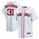 Camiseta Beisbol Hombre Boston Red Sox Adley Rutschman Primera Replica Blanco Camiseta Beisbol Hombre Boston Red Sox Adley Rutschman Primera Replica Blanco