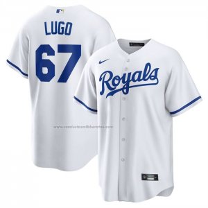 Camiseta Beisbol Hombre Kansas City Royals Seth Lugo Primera Replica Blanco