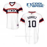 Camiseta Beisbol Hombre Chicago White Sox 10 Alexei Ramirez Blanco Alterno Cool Base