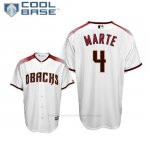 Camiseta Beisbol Hombre Arizona Diamondbacks Ketel Marte Cool Base 1ª Blanco