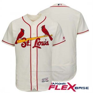 Camiseta Beisbol Hombre St. Louis Cardinals Crema Flex Base