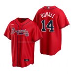 Camiseta Beisbol Hombre Atlanta Braves Adam Duvall Replica Alterno Rojo