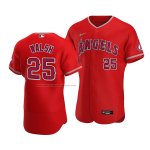 Camiseta Beisbol Hombre Los Angeles Angels Jared Walsh Autentico Alterno Rojo