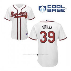 Camiseta Beisbol Hombre Atlanta Braves 39 Jason Grilli Blanco 1ª Cool Base