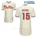 Camiseta Beisbol Hombre Philadelphia Phillies Dave Hollins 15 Crema Alterno Cool Base